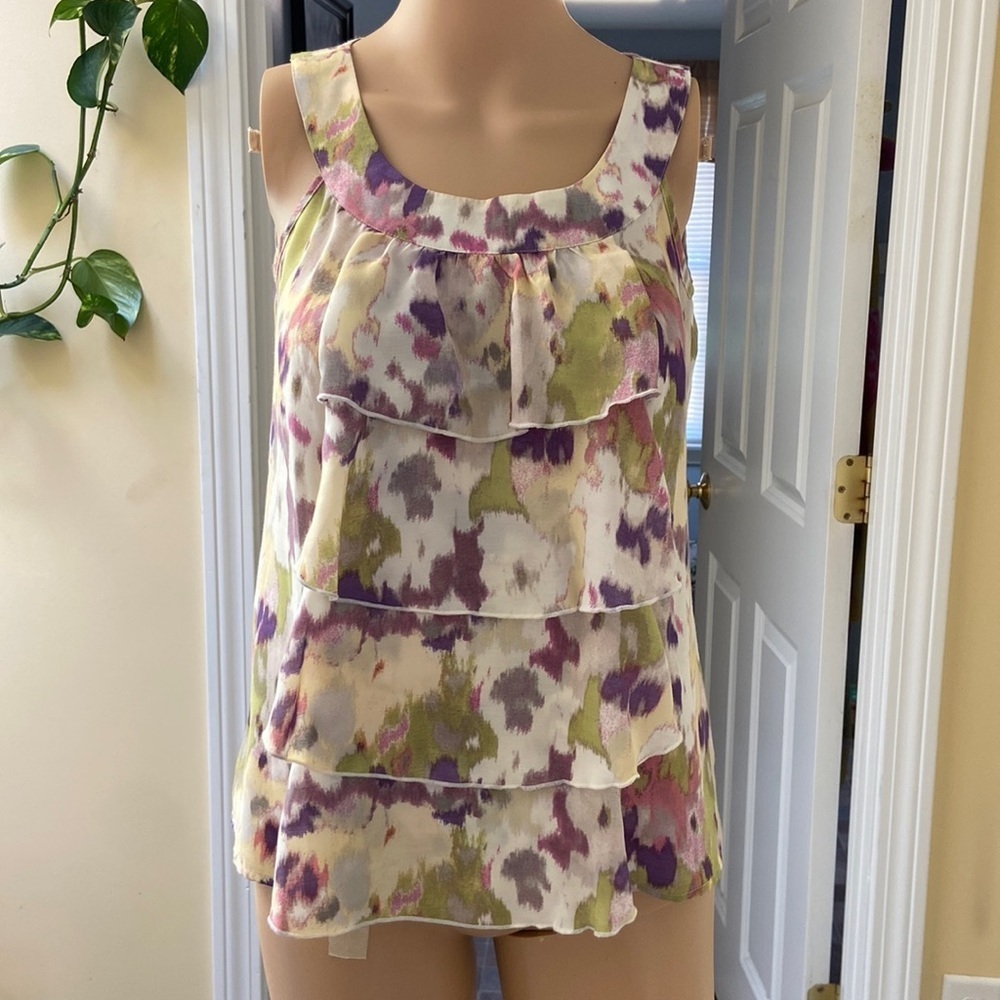 🆕Loft Ruffled summer blouse size XSP